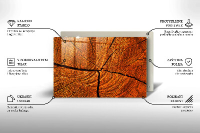 Grave candle coaster decorative Wood trunk structure