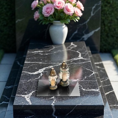 Grave candle coaster decorative Stone texture