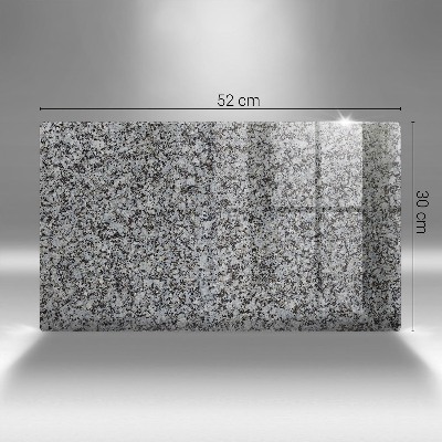 Glass candle plate decorative Stone texture