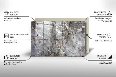Glass candle plate decorative Stone texture