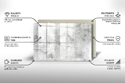 Glass candle plate decorative Concrete texture