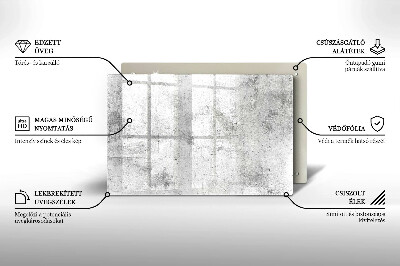 Glass candle plate decorative Concrete texture