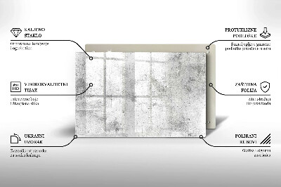 Glass candle plate decorative Concrete texture