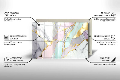 Grave candle coaster decorative Pastel marble
