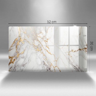 Grave candle coaster decorative Light marble with gold