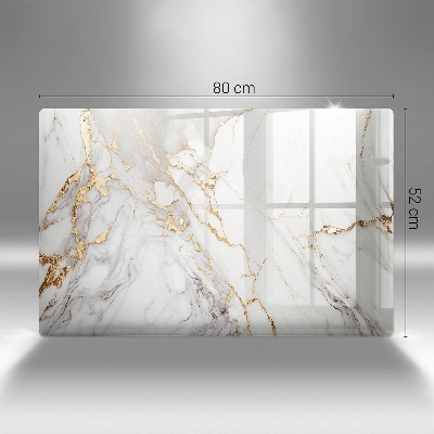 Grave candle coaster decorative Light marble with gold