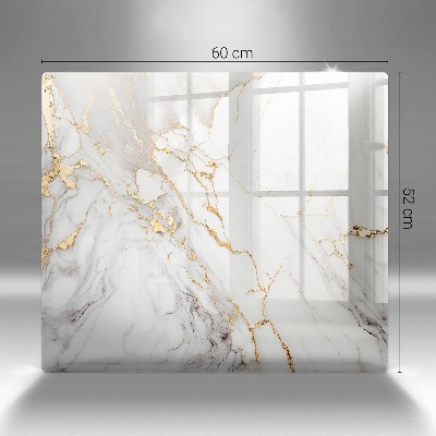 Grave candle coaster decorative Light marble with gold