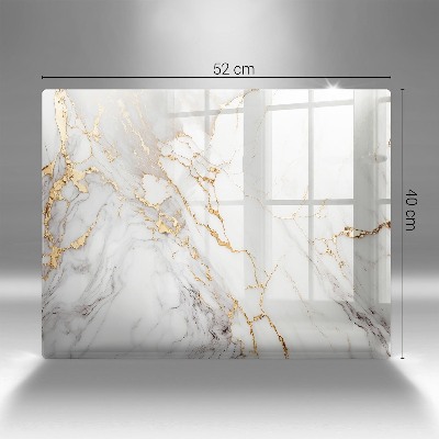 Grave candle coaster decorative Light marble with gold