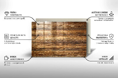Glass candle plate decorative Wood texture boards