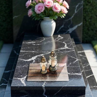 Glass candle plate decorative Wood texture boards