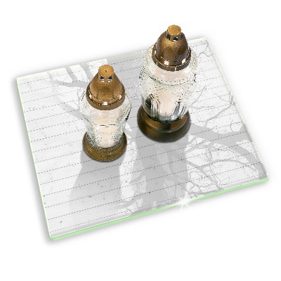 Glass candle plate decorative Modern light boards