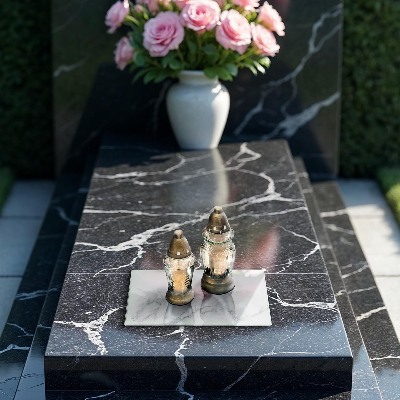 Glass candle plate decorative Modern marble