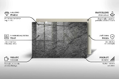 Glass candle plate decorative Stone texture