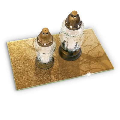 Grave candle coaster decorative Gold texture background