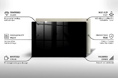 Glass candle plate decorative Black colour