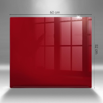 Glass candle plate decorative Red colour