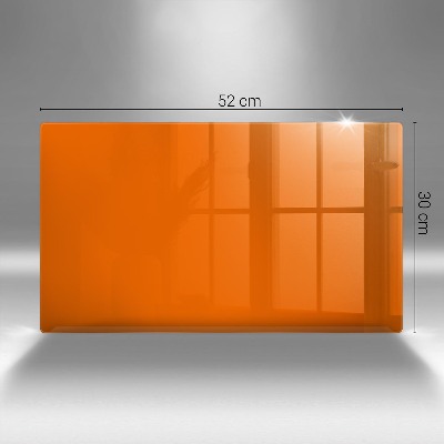 Glass candle plate decorative Orange colour