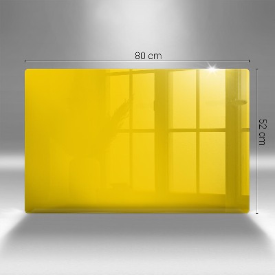 Glass candle plate decorative Yellow colour