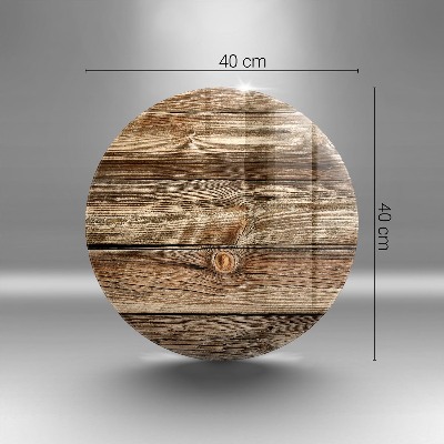 Glass candle plate Wood plank texture
