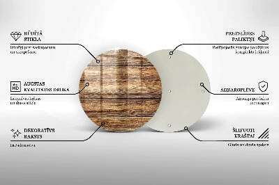 Grave candle plate Wooden boards texture
