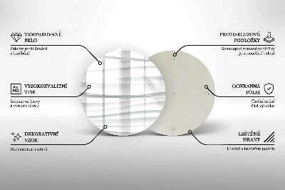 Glass candle plate Modern structure