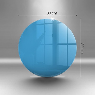 Glass candle plate Blue colour