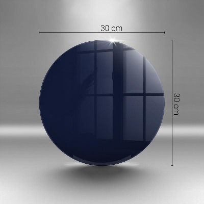 Grave candle plate Navy blue colour