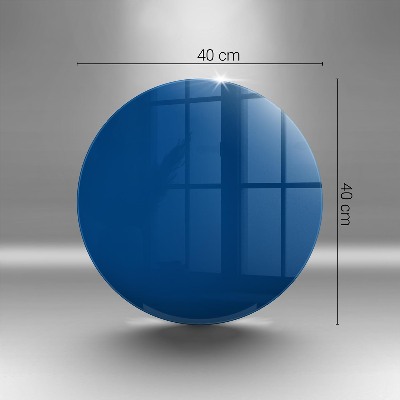 Grave candle plate Blue colour