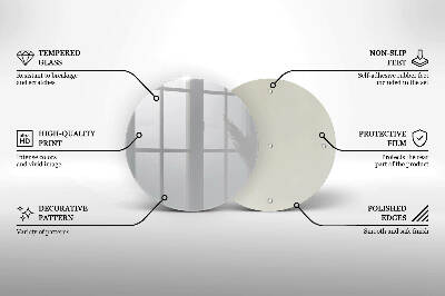 Glass candle plate Grey colour