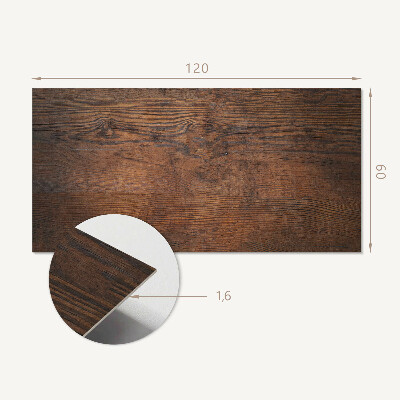 Rectangular bathroom wall panel Authentic wood pattern