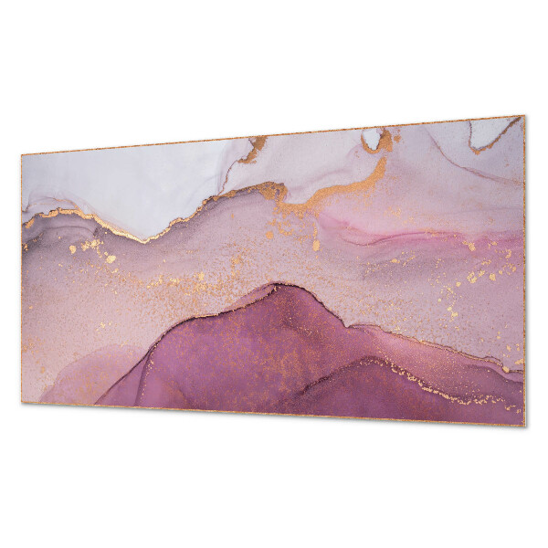 Rectangular bathroom wall panel Abstract landscape with undulating forms