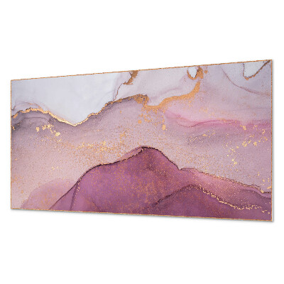 Rectangular bathroom wall panel Abstract landscape with undulating forms