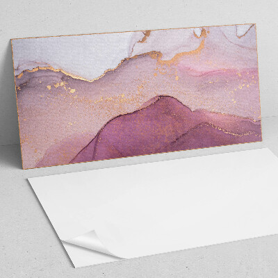 Rectangular bathroom wall panel Abstract landscape with undulating forms