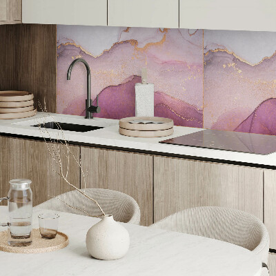 Rectangular bathroom wall panel Abstract landscape with undulating forms