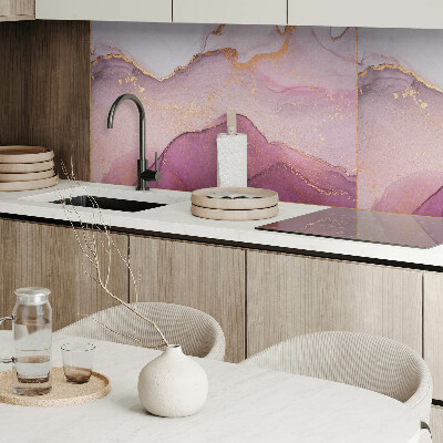Rectangular bathroom wall panel Abstract landscape with undulating forms
