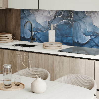 Rectangular decorative wall panel Wavy abstract shapes