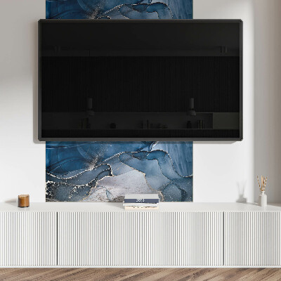 Rectangular decorative wall panel Wavy abstract shapes
