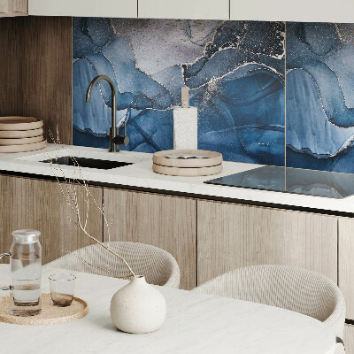 Rectangular decorative wall panel Wavy abstract shapes