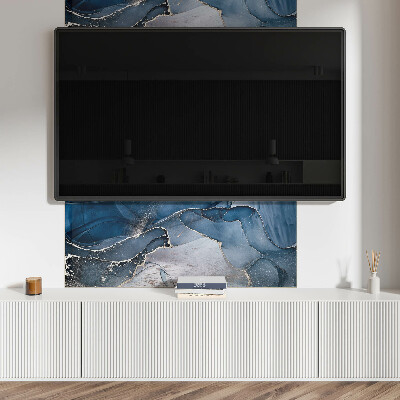 Rectangular decorative wall panel Wavy abstract shapes