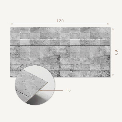 Rectangular wall panel Stone pattern tiles