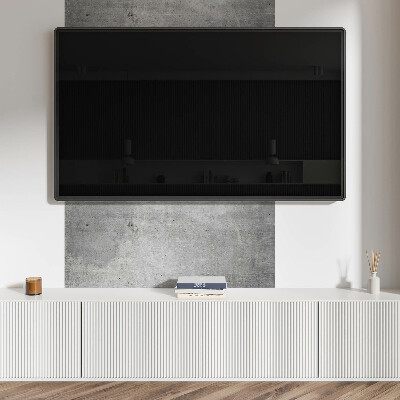 Rectangular bathroom wall panel Raw concrete pattern
