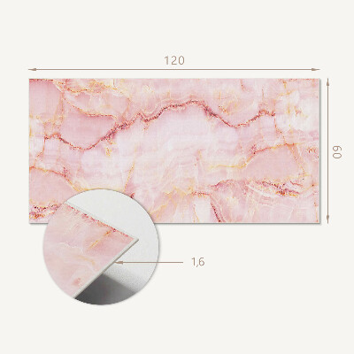 Rectangular decorative wall panel Marble waves in a harmonious dance