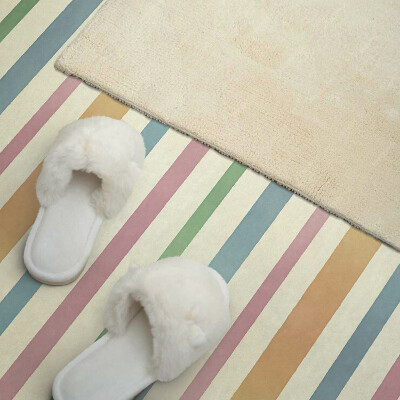 Rectangular wall panel Colorful vertical stripes