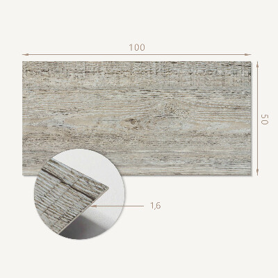 Rectangular decorative wall panel Natural wood grain