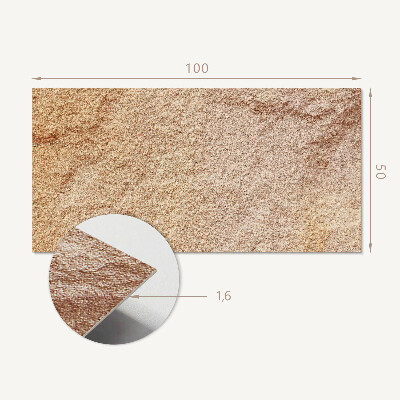 Rectangular bathroom wall panel Natural stone pattern