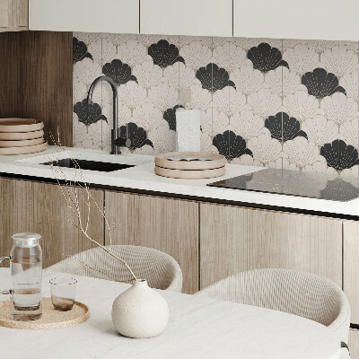 Rectangular wall panel Elegant leaf motif