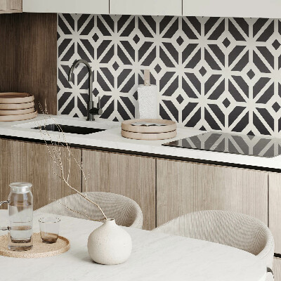 Rectangular wall panel Geometric style rhombus pattern