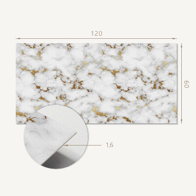 Rectangular bathroom wall panel Marble patterns with delicate veins
