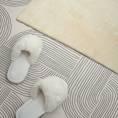 Rectangular wall panel Stylized shapes in geometric order