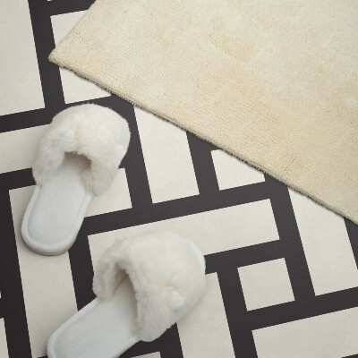 Rectangular bathroom wall panel Geometric pattern with braid